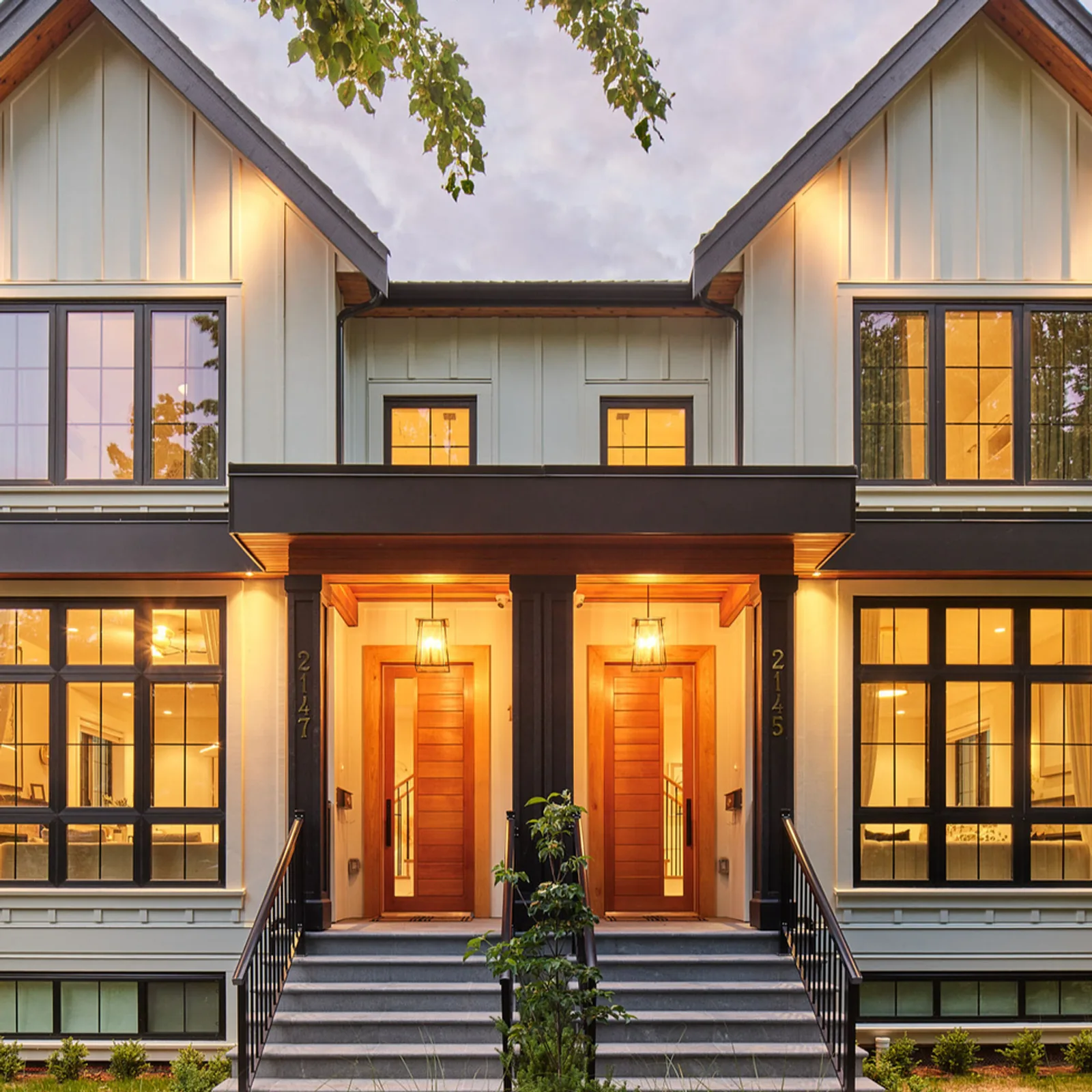 Exterior of a completed Costar custom home in Vancouver