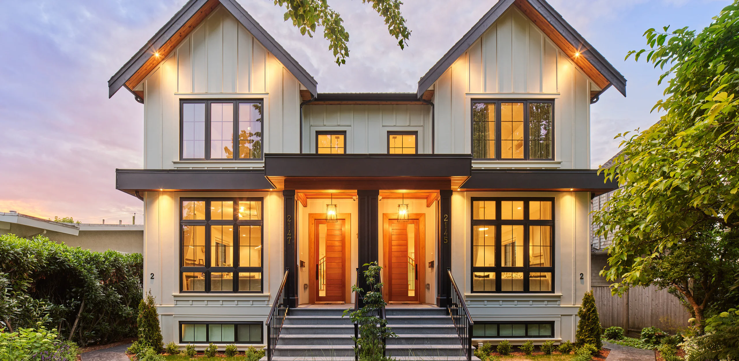 A Costar-built home in Vancouver at dusk