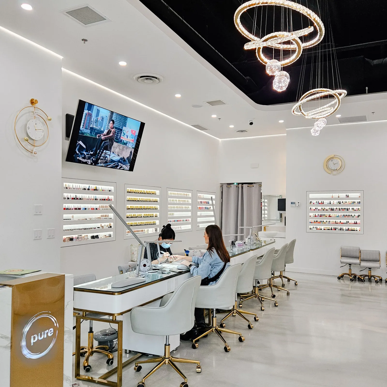 Pure Nail Bar, a commercial ti project by Costar Construction at 3739 Rupert St., photo 3 of 6