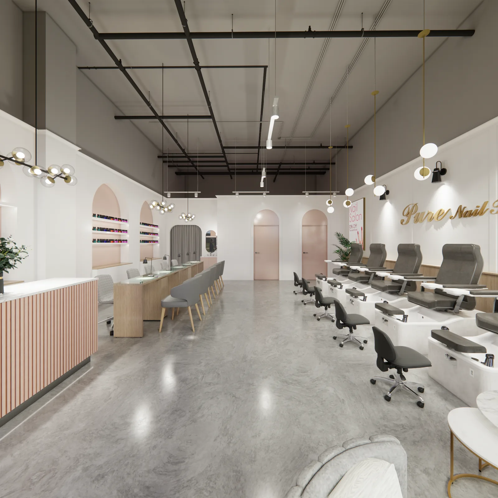 Pure Nail Bar Design Concepts