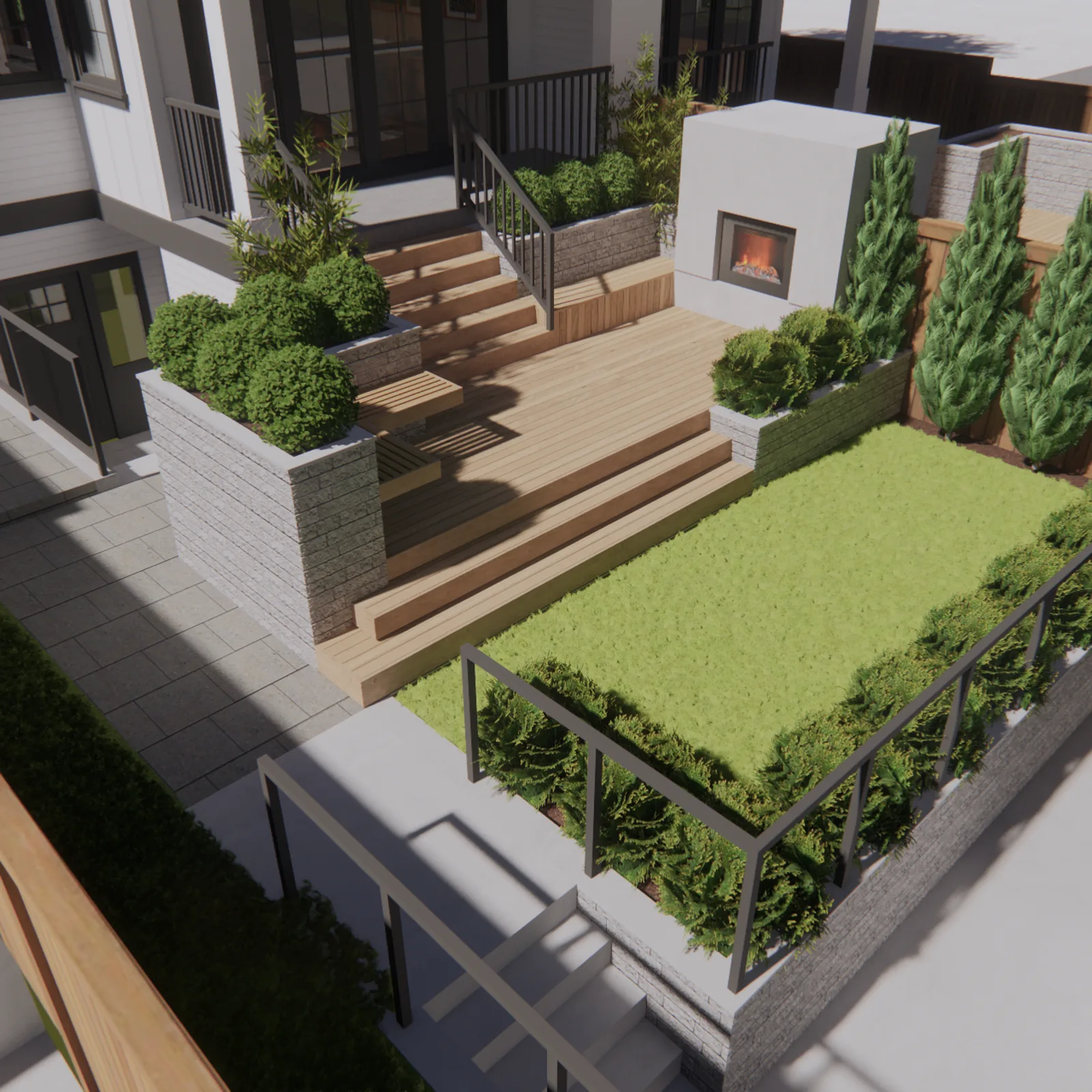 Quilchena Farm House Landscaping, a custom home landscaping project by Costar Construction at 2174 W 32nd Ave, Vancouver, photo 3 of 6