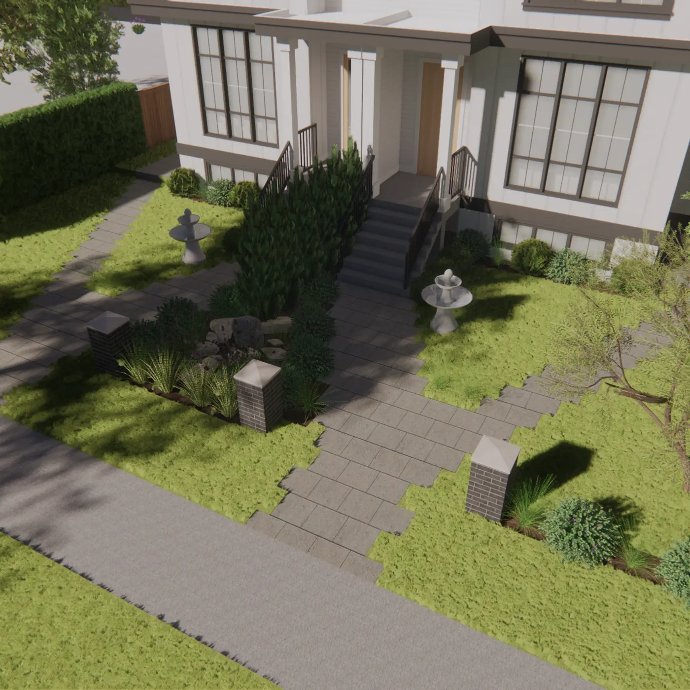 Quilchena Farm House Landscaping, a custom home landscaping project by Costar Construction at 2174 W 32nd Ave, Vancouver, photo 5 of 6
