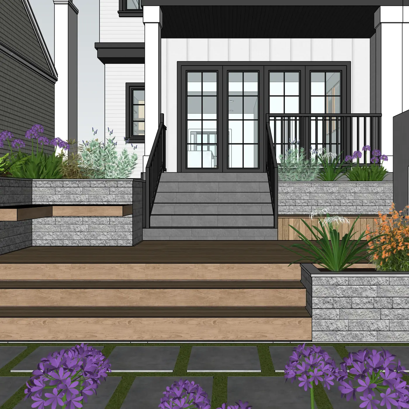 Quilchena Farm House Landscaping, a custom home landscaping project by Costar Construction at 2174 W 32nd Ave, Vancouver, photo 6 of 6
