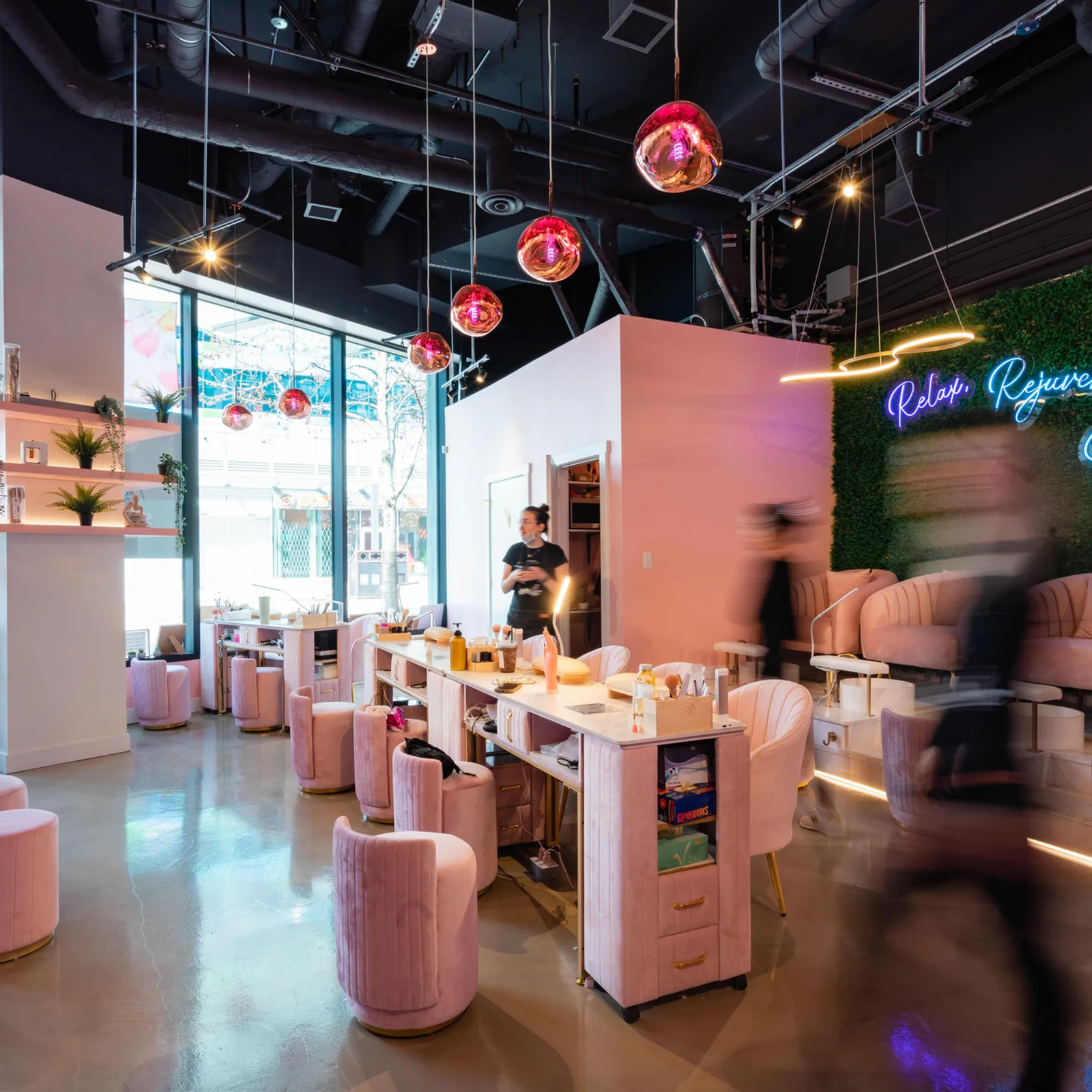 Theo Stella Beauty Nail Bar, a nail salon project by Costar Construction at 13639 Geogre Junction, Surrey, photo 2 of 6
